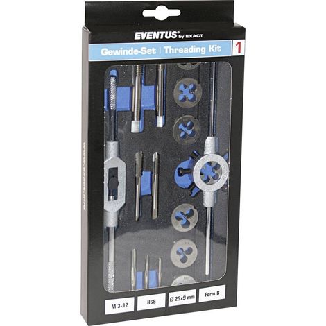 Eventus by Exact 70607 kit de roscado 16 piezas metal