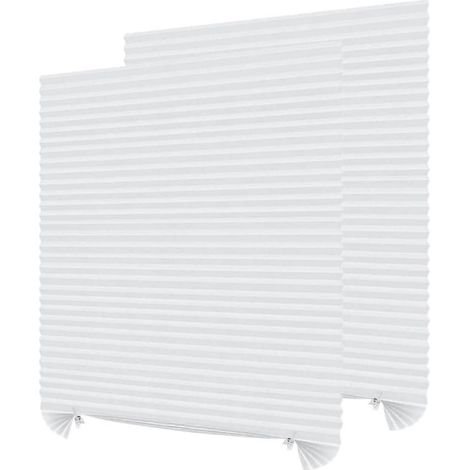 stores plissés thermiques sans perçage rideaux semi occultants store plissé occultant pour fenêtres et portes 60 cm 180 cm (1/5)