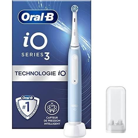 Brosse à dents électrique - Braun - Oral-B iO 3N - Bleue - 3 modes de brossage - Brossette incluse