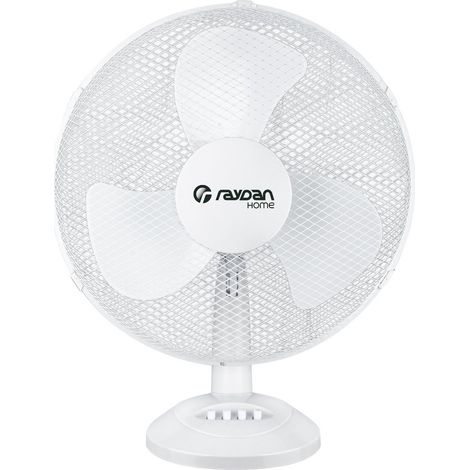 Thinia Home 12" 30cm 26W 3 Geschwindigkeitsstufen Komfort Weißer Tischventilator