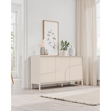 Buffet/bahut moderne 155 cm coloris cachemire Stella (1/5)