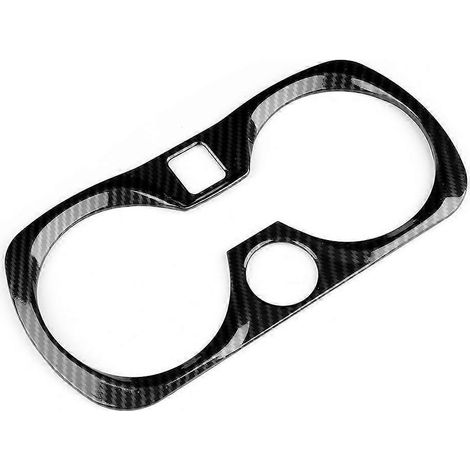 Baguette décorative à texture fibre de carbone pour le porte-gobelet central gauche, compatible avec les BMW Série 3 G20 et G28 à partir de 2020. (1/5)