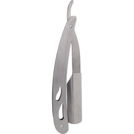 Porte-lames de rasoir manuel en acier inoxydable 74, support couteau de rasage pliant pour barbier (1/5)