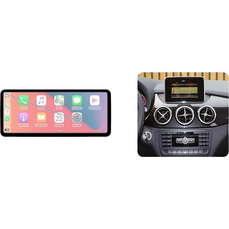 Radio multimedia para coche, pantalla de 12,3 pulgadas, compatible con Mercedes Benz Clase B W245 W246 2011-2018, NTG 4.5, Eight Cores (1/2)