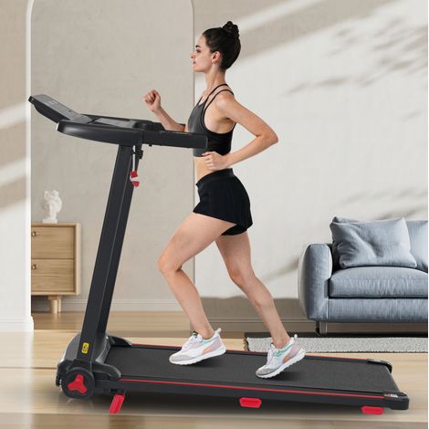 Tapis roulant inclinabile pieghevole 3 PS, 14 km/h, 8 %, 120 kg, Bluetooth (1/5)