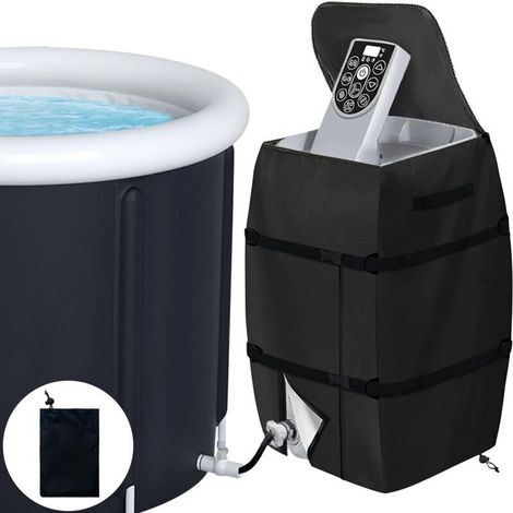Copertura per spa con sistema di riscaldamento, copertura per pompa di calore, copertura impermeabile per spa, copertura per pompa di calore per spa, copertura per spa regolabile e pieghevole con coul (1/4)