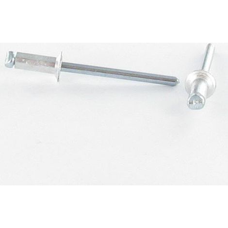 Rivet aveugle Aluminium Tige acier 2.4X10 Epaisseur de serrage 6 à 8 Tête fraisée ALX - 1000 pièces