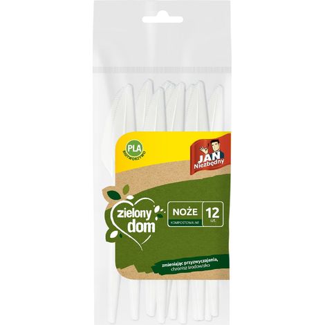 Cuchillos compostables Jan Niezbędny Green Home (12 unidades)