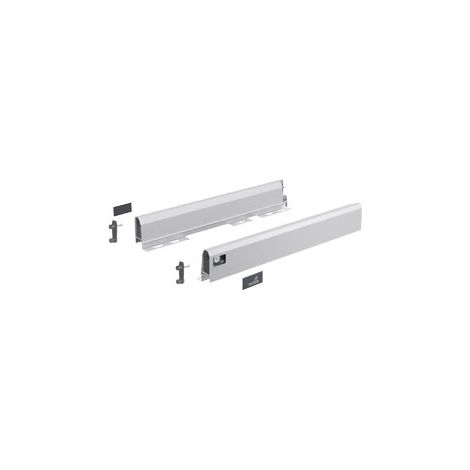 Kit arcitech hauteur 78 pour paroi arrière acier - Longueur : 500 mm - Hauteur : 78 mm - Décor : Champagne - HETTICH (1/4)