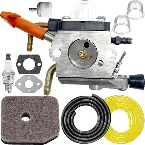 HS81R Carburateur de rechange pour Sthil HS81 HS81R HS81RC HS81T HS86 HS86R HS86T débroussailleuse taille-haie pour Zama C1Q-S225 4237 120 0606 4237 120 0618 Kit de mise au point du carburateur (1/5)