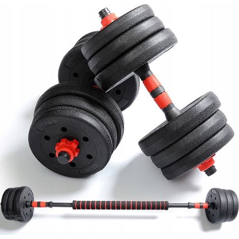 Bituminöse Hanteln 2 x 10 kg, verstellbares Set 20 kg