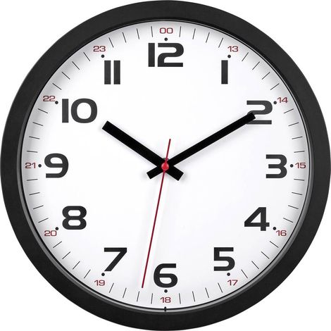 TFA Dostmann 60.3050.01 Quarzo Orologio da parete 30.5 cm x 30.5 cm x 3.8 cm Nero (1/5)