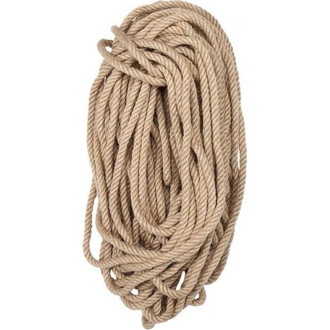 Natur Jute Seil 8 mm x 10 m, ideal für Gartenarbeit, Heimwerken und manuelle Kratzbäume für Katzen (1/5)