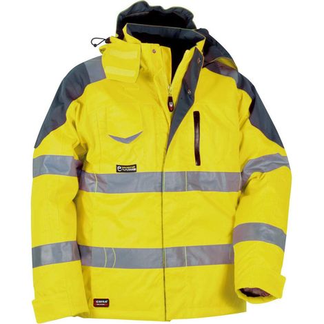 Cofra Winter-Warnschutzjacke wind- und wasserdicht gelb 52 (1/5)