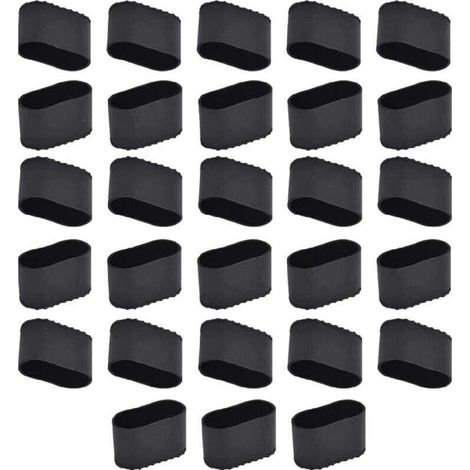 Bouchon pied de chaise en silicone – Lot de 28 pièces – Antidérapant et résistant à l'usure – Compatible avec sols durs et stratifiés (1/4)