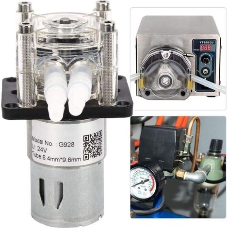 Pompe Péristaltique 500ml/min - DC 24V pour Aquarium et Laboratoire - Débit Précis, Moteur à Engrenage Brossé Silencieux (1/4)