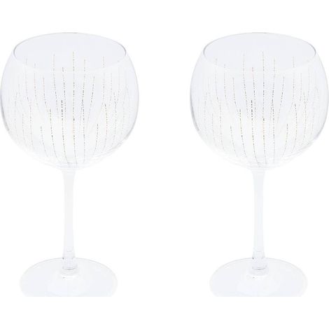 Lot de 2 Verres à Gin "Lunis" 60cl Doré (1/5)