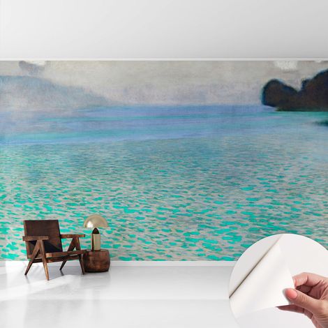 Papier peint adhésif décoratif pour salon chambre et cuisine Facile à poser avec colle Eau turquoise 416x254 cm (1/5)