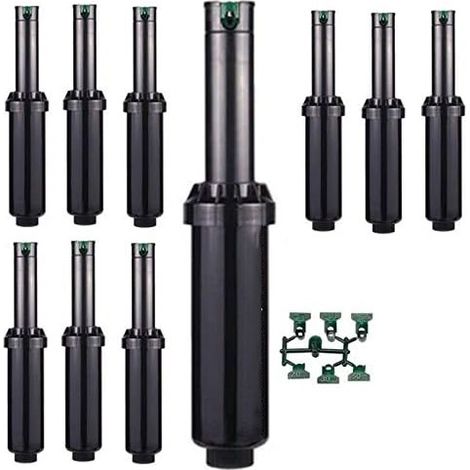Pack 10 Aspersor de Riego Hunter SRM-04 1/2''  Alcance 4 a 9,4 metros  Aspersor de Turbina ajustable SRM Hunter (1/5)