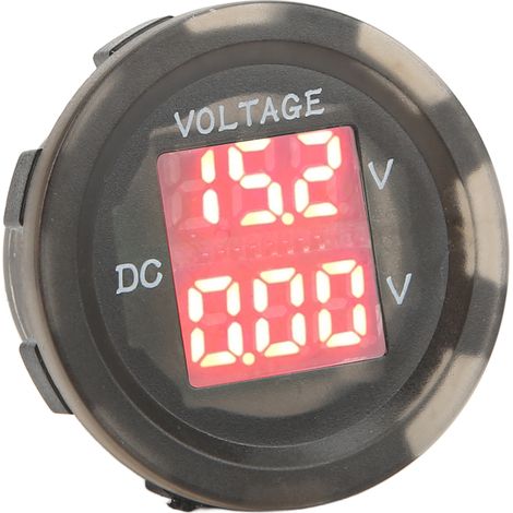 Voltmètre LED Digital Auto 12-24V Étanche Double Tension Universel pour Voiture Camion Moto (1/5)