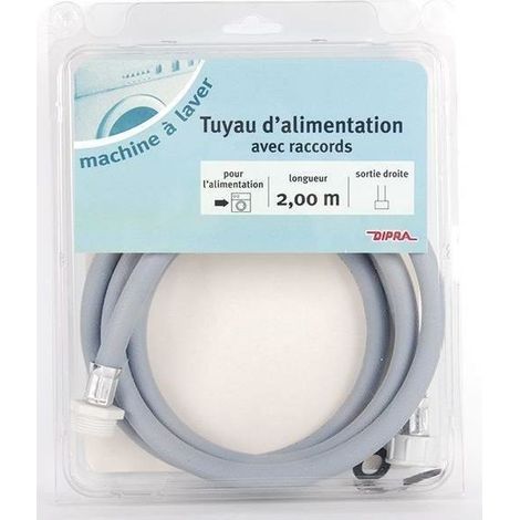 DIPRA Rallonge tuyau alimentation machine a laver MF sortie droite - 2m