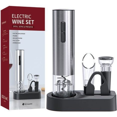 Tire-Bouchon,Tire Bouchon Electrique, Tire Bouchon Electrique Rechargeable,cadeau vin champagne alcool haute performance (1/5)