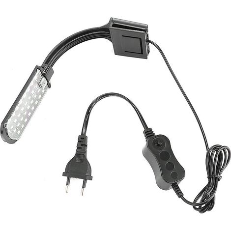 Lampe LED pour plantes d'aquarium à pince, 220-250 V, prise européenne (1/5)