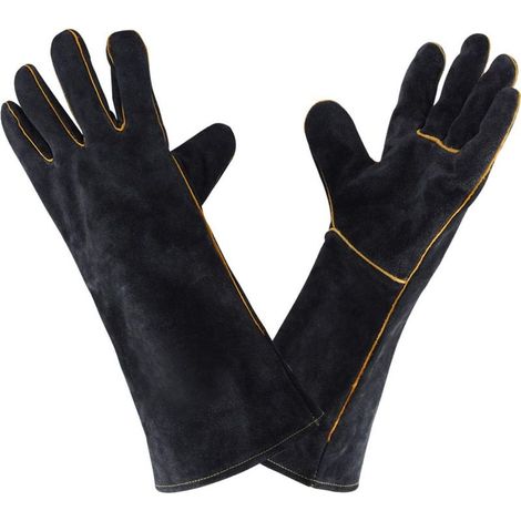 Gants de soudage en cuir 932 ° F, gant de soudage de cuisine à haute température pour le travail barbecue four jardinage 40 cm - RWBricolage › Sécurité › Équipements et matériel de sécurité › Gants › (1/5)