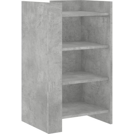 Credenza buffet cassettiera mobile contenitore organizer cucina soggiorno soggiorno 45 x 35 x 75 cm derivati del legno grigio 020031939