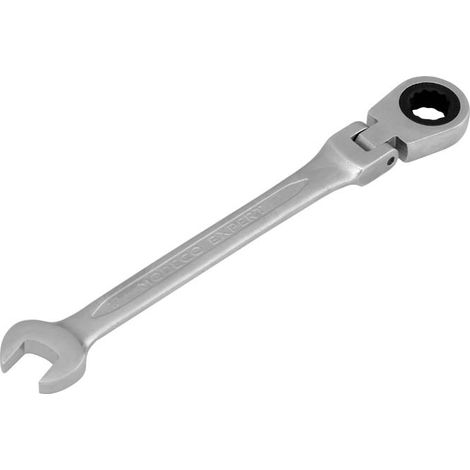 Clé plate Modeco mn-59-715 15mm tête pivotante cliquet (1/3)