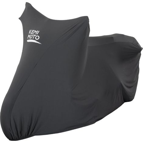 Indoor Motorcycle Cover, Elastic Dust Cover with Safety Hook, Breathable Motorcycle Cover for Motorcycles, Scooters, Cruisers, Touring and Adventure (1/5)