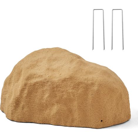VEVOR Copertura in Finta Roccia, Copertura per Pompa da Pozzo in Finta Roccia, Consistenza Naturale Realistica, Resistente alle Intemperie per Giardino, Giallo Sabbia, Piccole Dimensioni