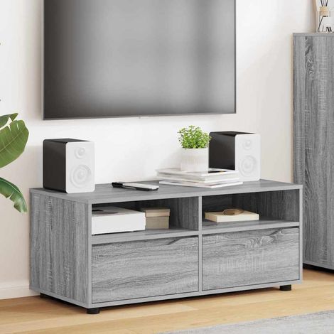 TV Cabinet 100 x 48 x 43 cm Grey Sonoma Engineered Wood vidaXL