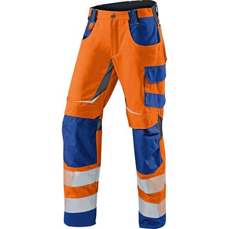 Kübler Sommerhose REFLECTIQ PSA 2 warnorange/kbl.blau Gr. 52 (1/2)