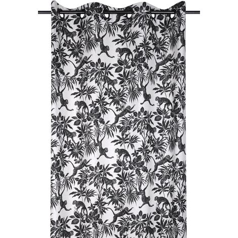 RIDEAU SAPAJOU NOIR 135X250 cm (1/4)