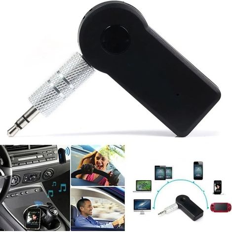 (Noir) Autoradio Bluetooth mains libres AUX 3,5" avec récepteur audio Bluetooth (Aucun échantillon disponible, traitement uniquement) (Distributeur exclusif au Mexique) (Livré avec batterie intégrée) (1/5)