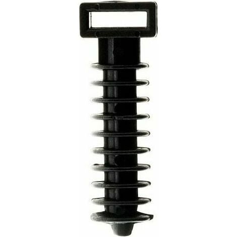 KZQ Lot de 100 embases à chevilles noir.Gu.B/bon (1/4)