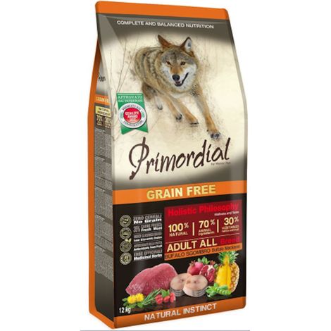 Primordial Dog Grain Free Adult Bufalo e Sgombro - Sacco 12 Kg -