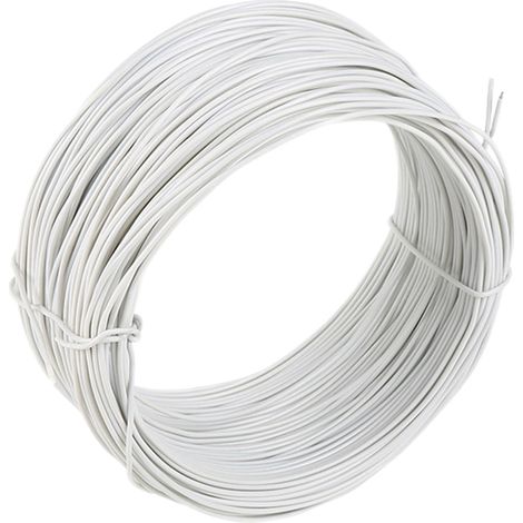 Attaches en fil de fer galvanisé blanc, fabriquées à la main, pour branches de vigne, 0,45 mm, 100 mètres (1/5)