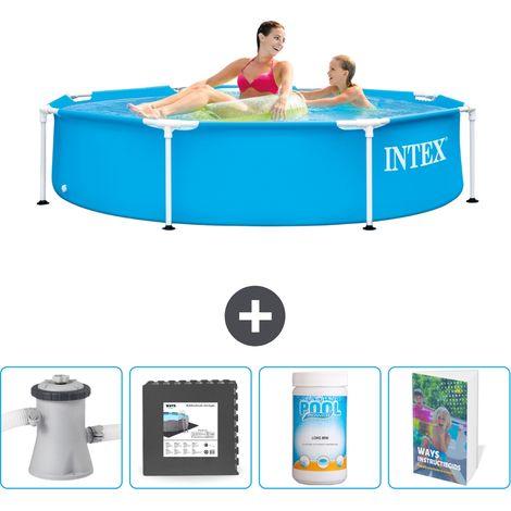Intex Piscine Tubulaire Ronde - 244x51 cm - 5-pièces  SCB125 (1/5)