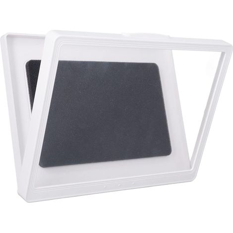 (28x21x1.8CM)Étui mural blanc pour tablette, étanche et antibuée, compatible avec les écrans tactiles et les téléphones portables. Boîte de rangement