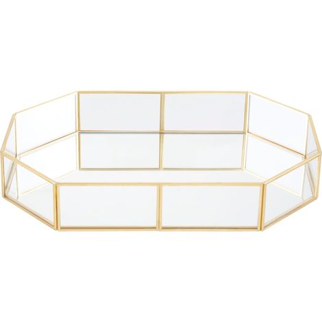 Premier Housewares Vintage Glass Octagonal Jewellery Tray (1/5)