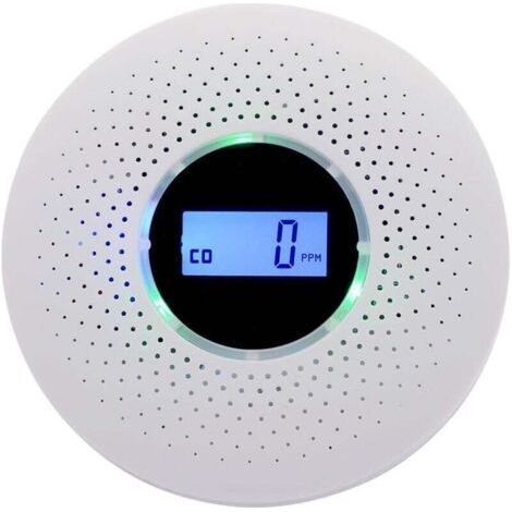 Détecteur de fumée et monoxyde de carbone – Capteur électrochimique précis – Alarme sonore ≥ 85 dB – Fonctionnement sur 3 piles AA (1/5)