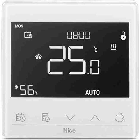 Nice WARM-CONTROL - Termostato Warm-Control progettato para gestire l'accensione y lo spegnimento de la valvola de riscaldamento dell'acqua 868,4 Mhz