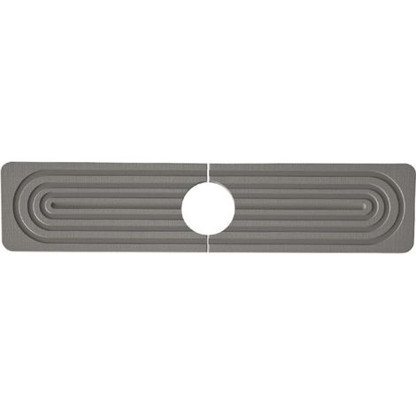 Protection anti-éclaboussures pour robinet d'évier de cuisine en diatomite, 61 cm, plateau d'évier de séchage en pierre soignée, moderne, tapis absorbant pour comptoir de cuisine (gris foncé, 60 x 10 (1/5)