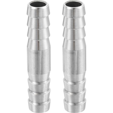 2Pcs Raccord De Tuyau Réducteur Acier Inoxydable 10mmODx6mmID (1/5)