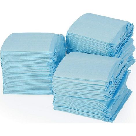 Tapis Pour Toilette Chien - 33 x 45 cm - Noyau Ultra-Absorbant - Technologie Gel Instantané - Pour Apprentissage Propreté Chiots et Animaux - Lot de 100