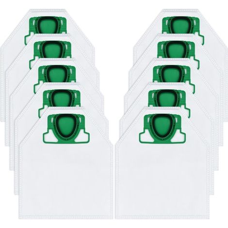 10 sacs Vorwerk Kobold VK200 - Compatibles FP200/VK200 - Haute filtration (1/4)