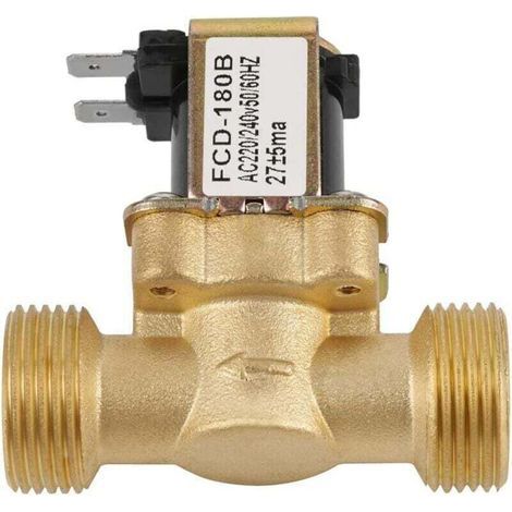 Electrovanne Électrique G3 / 4 Entrée d'Eau 2 Voies N/C AC Normalement Fermé 220 / 240V FCD-180B (1/4)