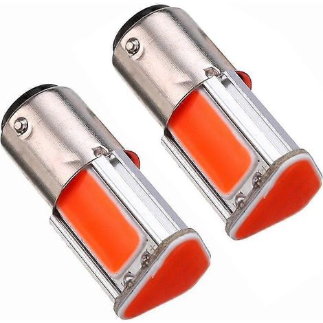 Lot de 2 ampoules LED COB 1157 BAY15D pour feux arrière, stop et clignotants de voiture, couleur rouge. (1/4)
